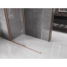 Mexen Velar Duschkabine Schiebetür 130 x 70 cm, transparent, gebürstetes Kupfer - 871-130-070-01-65