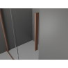 Mexen Velar Duschkabine Schiebetür 140 x 80 cm, transparent, gebürstetes Kupfer - 871-140-080-01-65