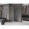 Mexen Velar Schiebeduschkabine 140 x 85 cm, transparent, gebürstetes Kupfer - 871-140-085-01-65