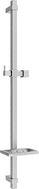 Mexen DQ Duschstange mit Seifenschale 80 cm, Graphit - 79381-66