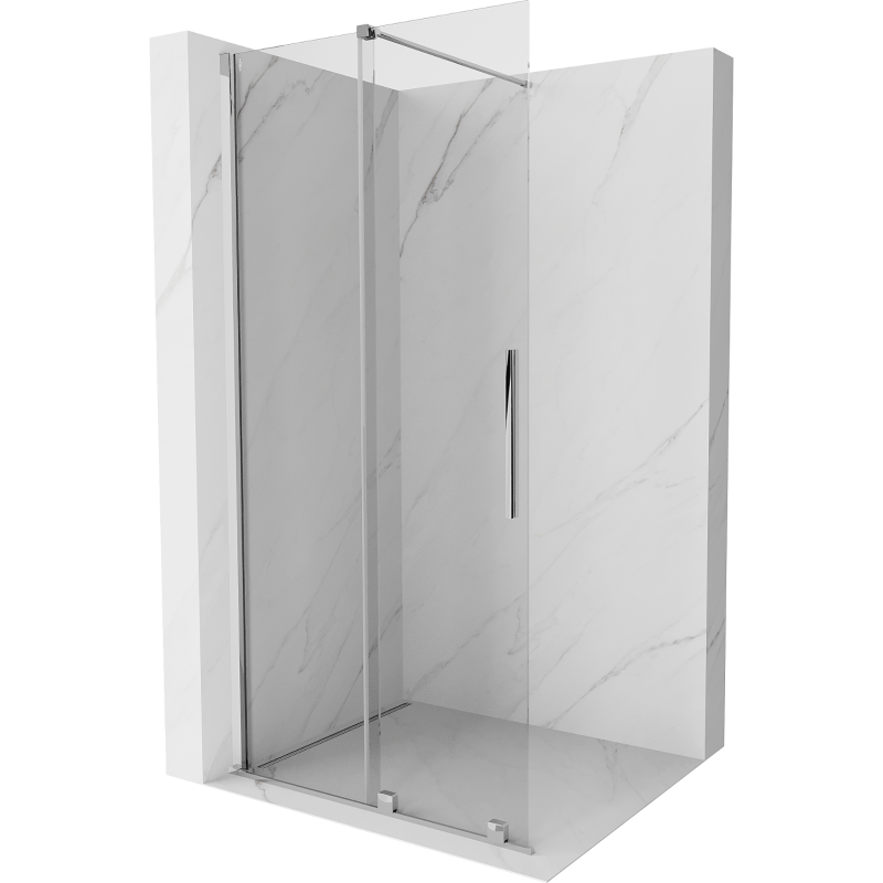 Mexen Velar Walk-In Duschwand 85 x 200 cm, transparent 8 mm, Chrom - 871-085-000-03-01