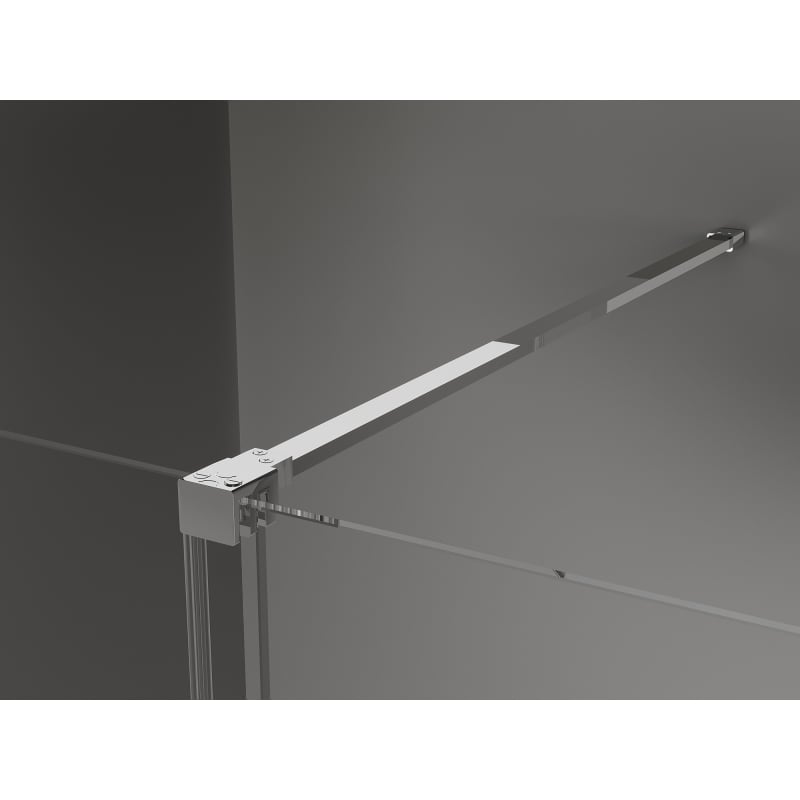 Mexen Velar Schiebetür-Duschwand Walk-in 85 x 200 cm, transparent 8 mm, Chrom - 871-085-000-03-01