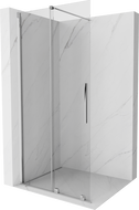 Mexen Velar Duschwand verschiebbar Walk-in 110 x 200 cm, transparent 8 mm, Chrom - 871-110-000-03-01