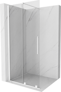 Mexen Velar Duschwand Schiebewand Walk-in 80 x 200 cm, transparent 8 mm, weiß - 871-080-000-03-20