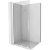 Mexen Velar Schiebetür-Duschabtrennung Walk-in 85 x 200 cm, transparent 8 mm, weiß - 871-085-000-03-20