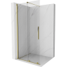 Mexen Velar Schiebeduschwand Walk-in 100 x 200 cm, transparent 8 mm, gold - 871-100-000-03-50