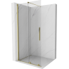 Mexen Velar Duschwand zum Schieben Walk-in 110 x 200 cm, transparent 8 mm, gold - 871-110-000-03-50