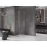 Mexen Velar verschiebbare Walk-in-Duschwand 75 x 200 cm, transparent 8 mm, gold - 871-075-000-03-50