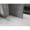 Mexen Velar Duschwand verschiebbar Walk-in 90 x 200 cm, transparent 8 mm, gold gebürstet - 871-090-000-03-55