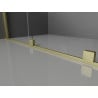 Mexen Velar Duschwand Schiebetür Walk-in 110 x 200 cm, transparent 8 mm, gold gebürstet - 871-110-000-03-55