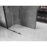 Mexen Velar Duschwand schiebbar Walk-in 75 x 200 cm, transparent 8 mm, schwarz - 871-075-000-03-70