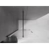 Mexen Velar Duschwand schiebbar Walk-in 75 x 200 cm, transparent 8 mm, schwarz - 871-075-000-03-70