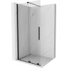 Mexen Velar Schiebetür-Duschwand Walk-in 100 x 200 cm, transparent 8 mm, schwarz - 871-100-000-03-70