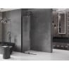 Mexen Velar Duschwand zum Schieben Walk-In 120 x 200 cm, transparent 8 mm, schwarz - 871-120-000-03-70