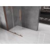 Mexen Velar Duschwand verschiebbar Walk-in 70 x 200 cm, transparent 8 mm, Roségold - 871-070-000-03-60
