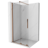 Mexen Velar Duschwand schiebbar Walk-in 80 x 200 cm, transparent 8 mm, Roségold - 871-080-000-03-60