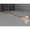 Mexen Velar Duschwand verschiebbar Walk-in 90 x 200 cm, transparent 8 mm, Roségold - 871-090-000-03-60