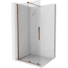 Mexen Velar Duschwand faltbar Walk-in 110 x 200 cm, transparent 8 mm, rosé Gold - 871-110-000-03-60