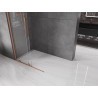 Mexen Velar Walk-In Duschwand zum Schieben 70 x 200 cm, transparent 8 mm, gebürstetes Kupfer - 871-070-000-03-65