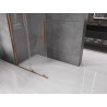 Mexen Velar Walk-In Duschwand zum Schieben 70 x 200 cm, transparent 8 mm, gebürstetes Kupfer - 871-070-000-03-65