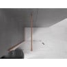 Mexen Velar Walk-In Duschwand zum Schieben 70 x 200 cm, transparent 8 mm, gebürstetes Kupfer - 871-070-000-03-65