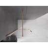 Mexen Velar verschiebbare Duschwand Walk-in 90 x 200 cm, transparent 8 mm, gebürstetes Kupfer - 871-090-000-03-65