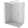 Mexen Velar Duschwand verschiebbar Walk-in 130 x 200 cm, transparent 8 mm, Chrom - 871-130-000-03-01