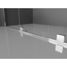 Mexen Velar Duschwand verschiebbar Walk-in 130 x 200 cm, transparent 8 mm, Chrom - 871-130-000-03-01