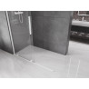 Mexen Velar Duschwand verschiebbar Walk-in 150 x 200 cm, transparent 8 mm, weiß - 871-150-000-03-20
