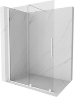 Mexen Velar verschiebbare Duschwand Walk-in 140 x 200 cm, transparent 8 mm, weiß - 871-140-000-03-20