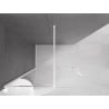 Mexen Velar verschiebbare Duschwand Walk-in 140 x 200 cm, transparent 8 mm, weiß - 871-140-000-03-20