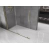 Mexen Velar Walk-In Duschwand verschiebbar 160 x 200 cm, transparent 8 mm, gold - 871-160-000-03-50