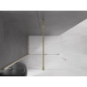 Mexen Velar Walk-In Duschwand verschiebbar 160 x 200 cm, transparent 8 mm, gold - 871-160-000-03-50