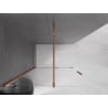 Mexen Velar Duschwand zum Schieben Walk-in 130 x 200 cm, transparent 8 mm, Roségold - 871-130-000-03-60
