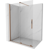 Mexen Velar Duschwand zum Schieben Walk-in 140 x 200 cm, transparent 8 mm, Roségold - 871-140-000-03-60