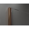 Mexen Velar Duschwand zum Schieben Walk-in 140 x 200 cm, transparent 8 mm, Roségold - 871-140-000-03-60