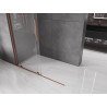 Mexen Velar Duschwand zum Schieben Walk-in 160 x 200 cm, transparent 8 mm, Roségold - 871-160-000-03-60