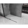 Mexen Velar Duschwand verschiebbar Walk-in 140 x 200 cm, transparent 8 mm, schwarz - 871-140-000-03-70