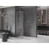 Mexen Velar Schiebedusche Walk-in 130 x 200 cm, transparent 8 mm, gebürstet in Gun Grau - 871-130-000-03-66