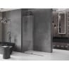 Mexen Velar Duschwand zum Schieben Walk-in 150 x 200 cm, transparent 8 mm, gun gray gebürstet - 871-150-000-03-66