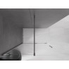 Mexen Velar Duschwand zum Schieben Walk-in 150 x 200 cm, transparent 8 mm, gun gray gebürstet - 871-150-000-03-66