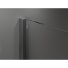 Mexen Velar Duschwand zum Schieben Walk-in 150 x 200 cm, transparent 8 mm, gun gray gebürstet - 871-150-000-03-66