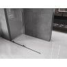 Mexen Velar Duschwand Schiebetür Walk-in 160 x 200 cm, transparent 8 mm, gun gray gebürstet - 871-160-000-03-66