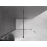 Mexen Velar Duschwand Schiebetür Walk-in 160 x 200 cm, transparent 8 mm, gun gray gebürstet - 871-160-000-03-66