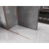 Mexen Velar Duschwand Schiebetür Walk-in 150 x 200 cm, transparent 8 mm, gebürstetes Kupfer - 871-150-000-03-65