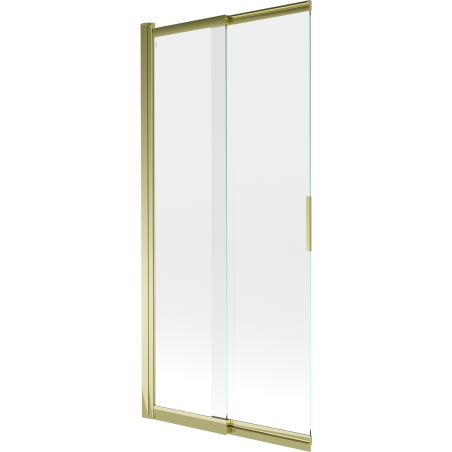 Mexen Fox Duschabtrennung 2-flügelig verschiebbar 85 x 150 cm, transparent, gold - 891-085-002-50-00