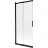 Mexen Fox Duschtrennwand 2-flügelig schiebbar 85 x 150 cm, transparent, schwarz - 891-085-002-70-00