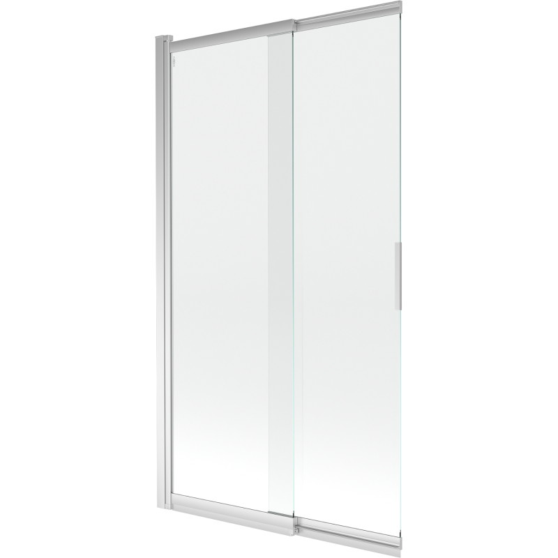 Mexen Fox zweiflügelige Schiebewannenabtrennung 100 x 150 cm, transparent, Chrom - 891-100-002-01-00