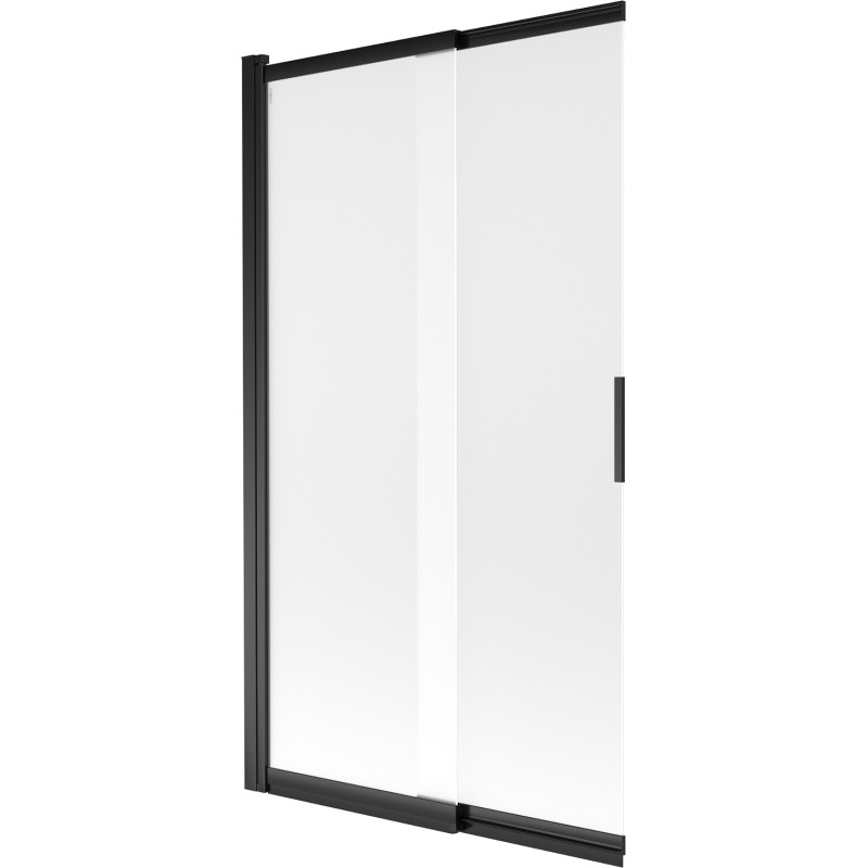 Mexen Fox zweiflügelige Badewannenabtrennung, verschiebbar, 100 x 150 cm, satiniert, schwarz - 891-100-002-70-30