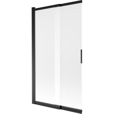 Mexen Fox zweiflügelige Badewannenabtrennung, verschiebbar, 100 x 150 cm, satiniert, schwarz - 891-100-002-70-30